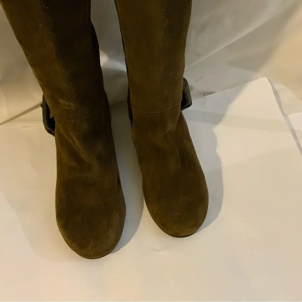 LOLA CRUZ Espana Brown  Suede Tall Boots, EU 37